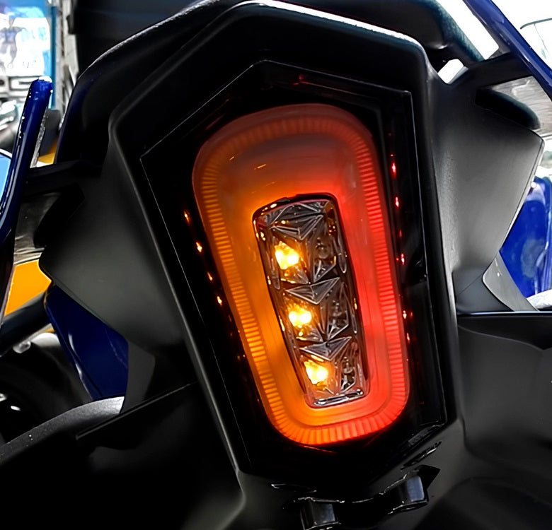 Yamaha YZF R1/R1S/R1M R6 R7 Tail light with Integrated Turn Signals (Smoked lens)