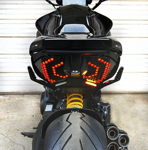 New Rage Cycles Ducati Diavel V4 Tail Tidy with turn signals / indicators