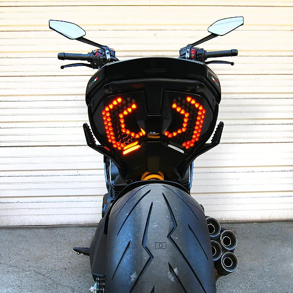 New Rage Cycles Ducati Diavel V4 Tail Tidy with turn signals / indicators