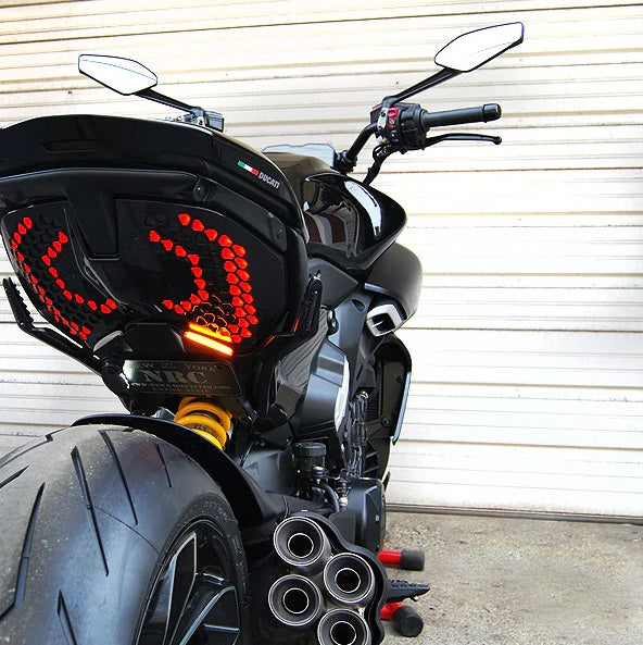 New Rage Cycles Ducati Diavel V4 Tail Tidy with turn signals / indicators