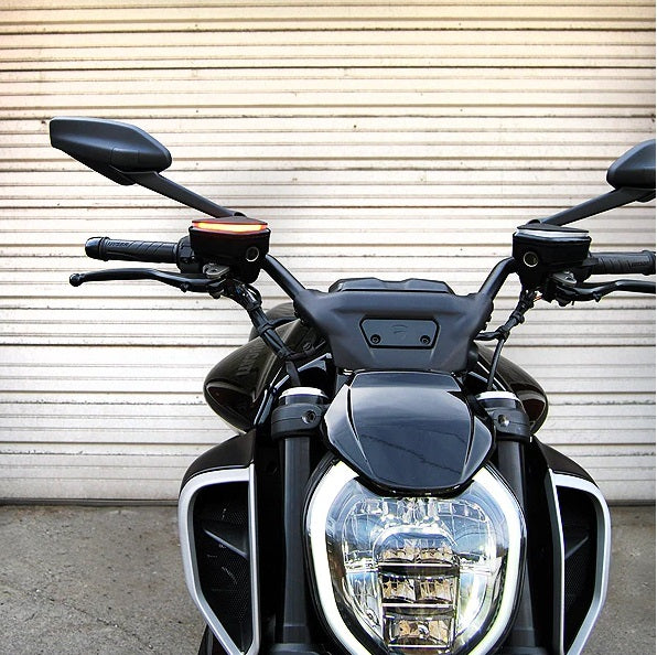 Ducati Diavel V4 MIRROR Block off indicators / turn signals