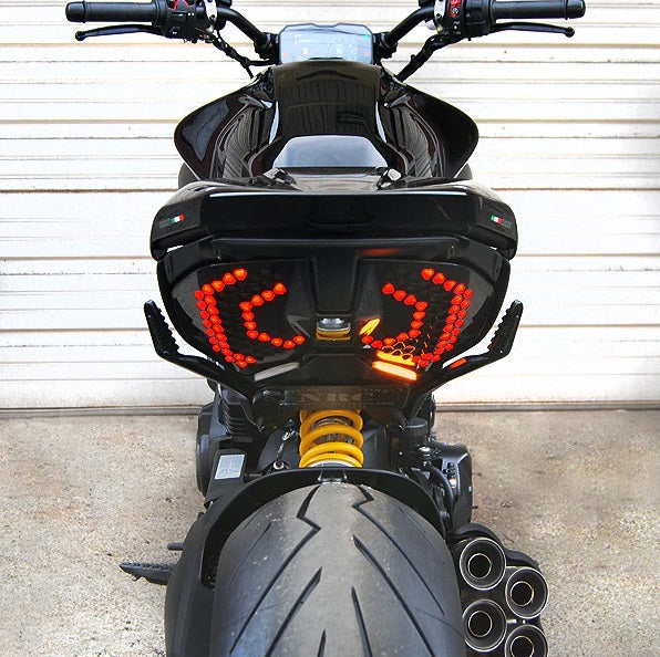 New Rage Cycles Ducati Diavel V4 Tail Tidy with turn signals / indicators