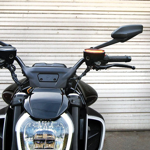 Ducati Diavel V4 MIRROR Block off indicators / turn signals