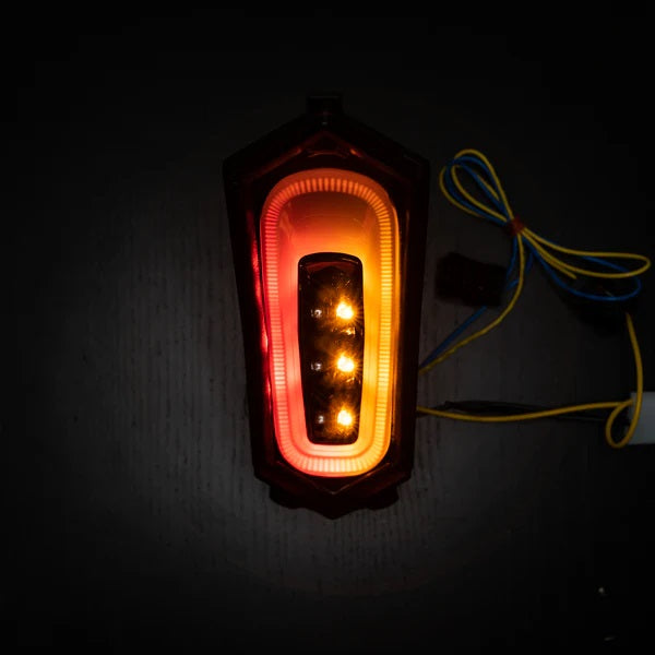 Yamaha YZF R1/R1S/R1M R6 R7 Tail light with Integrated Turn Signals (Smoked lens)