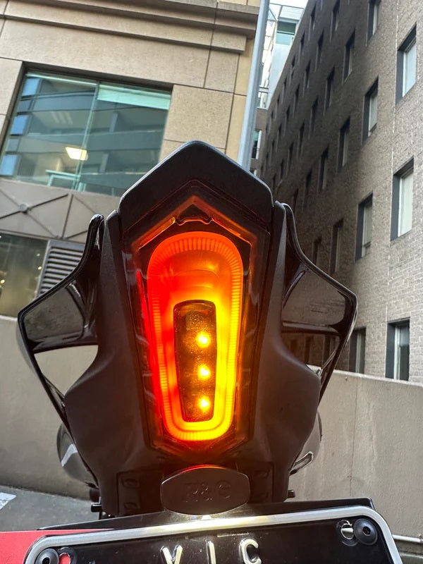 Yamaha YZF R1/R1S/R1M R6 R7 Tail light with Integrated Turn Signals (Smoked lens)