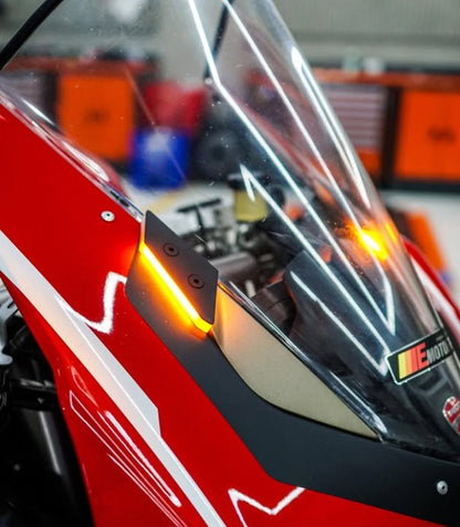 Ducati Panigale V4 / V2  MIRROR Block off indicators / turn signals 2020-2024