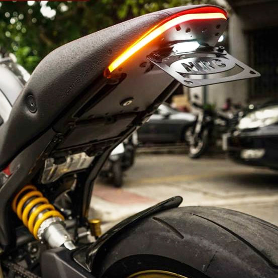 New Rage Cycles Ducati Monster 1100 Tail Tidy with stop&tail light turn signals / indicators