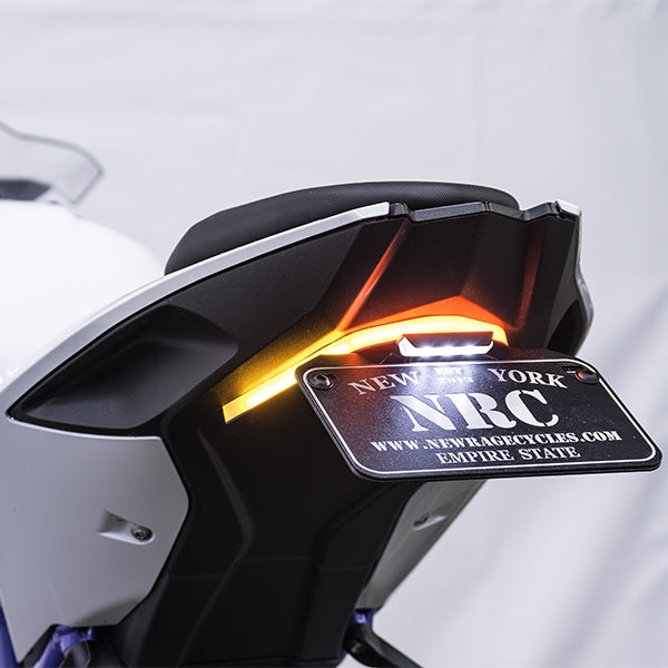 New Rage Cycles BMW S1000RR Tail Tidy with tail/stop light and indicators