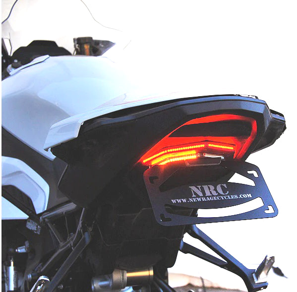 New Rage Cycles BMW S1000RR Tail Tidy with tail/stop light and indicators